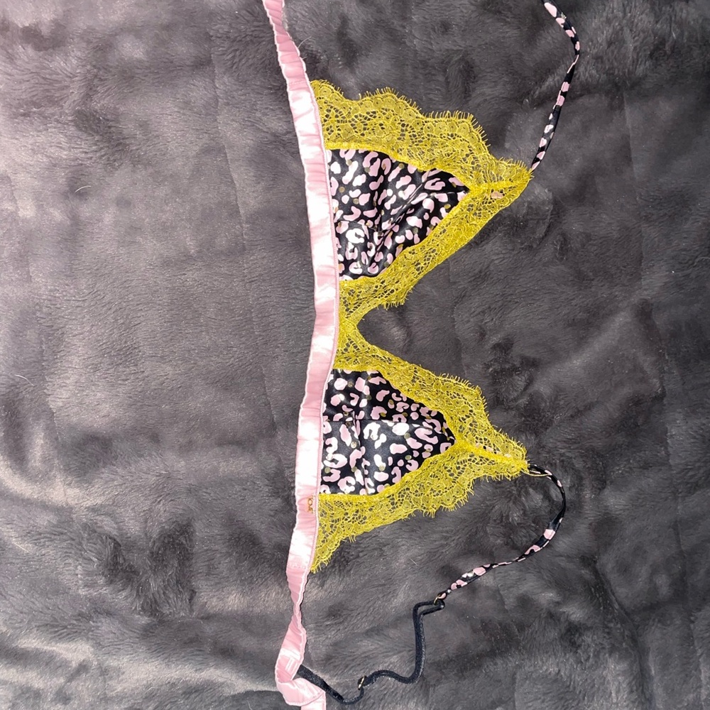 Leopard Print Lace Bralette